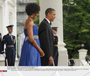 DC: OBAMAS GREET CALDERONS FOR STATE DINNER