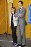 Los Principes de Asturias visitan el colegio Infanta Leonor.