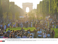PARIS : The Champs Elysees turns into a country lane