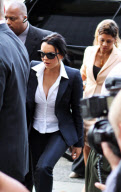 Troubled LINDSAY LOHAN leaving the courtroom with a SCRAM alcohol monitoring bracelet in Beverly Hills