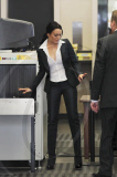 Troubled LINDSAY LOHAN leaving the courtroom with a SCRAM alcohol monitoring bracelet in Beverly Hills