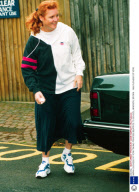 SARAH DUCHESS OF YORK TAKING PRINCESS BEATRICE TO SCHOOL, WINDSOR, BRITAIN - 1994