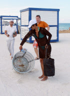 Halle Berry Spends Beach Time With Her Boys!