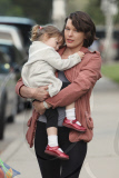 Milla Jovovich and Ever have a play date at Coldwater Park