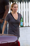 *EXCLUSIVE*  Ruthanna Hopper visits her Father's home just hours after his death