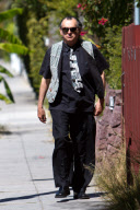 Family and Friends pay their respects at Dennis Hopper's home