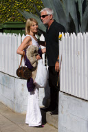 Family and Friends pay their respects at Dennis Hopper's home