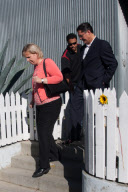 Family and Friends pay their respects at Dennis Hopper's home