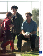 Mel Gibson with Wife Robyn Moore at a Saturday Morning Soccer School with Their Children in Malibu, Los Angeles, America - 25 Oct 1997