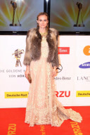 Actress DIANE KRUGER donned an Isabel Marant fur jacket at the 'Goldene Kamera' in Berlin