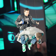 Mark Wahlberg and Will Ferrell Dangle at the 2010 MTV Movie Awards