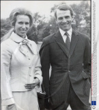 Princess Anne (now Princess Royal). 1973. Picture Shows Princess Anne 22 And Her Fiance British Army Lieutenant Mark Phillips 24 Together In The Grounds Of Buckingham Palace In London May 30. Their Engagement Was Announced By The Palace The Previous