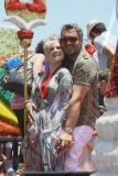 Kelly and Sharon Osbourne get the royal treatment at Los Angeles Pride Parade