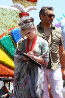 Kelly and Sharon Osbourne get the royal treatment at Los Angeles Pride Parade