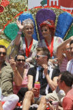 Kelly and Sharon Osbourne get the royal treatment at Los Angeles Pride Parade
