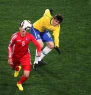 Brazil v North Korea, 2010 FIFA World Cup football match, Ellis Park, Johannesburg, South Africa - 15 Jun 2010