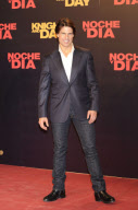 Actor TOM CRUISE walks the red carpet with his wife KATIE HOLMES at the premiere of 'Knight & Day' in Seville