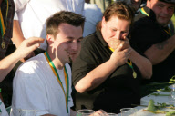 The World Stinging Nettle Eating Championships 2010 at the Bottle Inn, Marshwood, Dorset, Britain - 19 Jun 2010