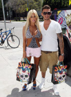 Shauna Sands Shops Until Anyone Else Would Drop, in Lucite Heels...
