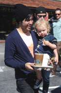 Pete Wentz and Bronx get ready for Father's Day