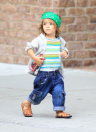 A Stylish Levi McConaughey Takes A Stroll! 