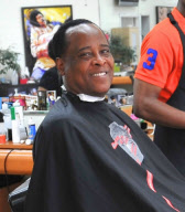 Dr. Conrad Murray Visits the Barber Shop