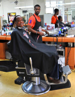 Dr. Conrad Murray Visits the Barber Shop