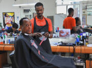 Dr. Conrad Murray Visits the Barber Shop
