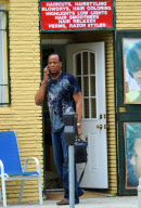 Dr. Conrad Murray Visits the Barber Shop