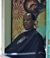 Dr. Conrad Murray Visits the Barber Shop