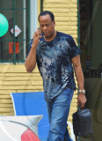 Dr. Conrad Murray Visits the Barber Shop