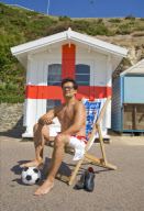 Fabio Capello lookalike on holiday in Bournemouth, Britain - Jun 2010