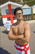 Fabio Capello lookalike on holiday in Bournemouth, Britain - Jun 2010
