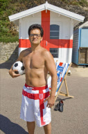 Fabio Capello lookalike on holiday in Bournemouth, Britain - Jun 2010