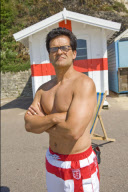 Fabio Capello lookalike on holiday in Bournemouth, Britain - Jun 2010