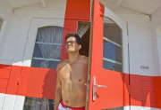 Fabio Capello lookalike on holiday in Bournemouth, Britain - Jun 2010