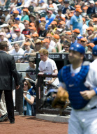Prince Harry makes the first pitch at The Mets game at Citi Field, New York, America - 26 Jun 2010