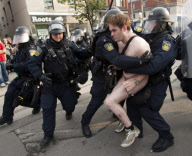 Protests outside the G8 and G20 Summits, Toronto, Canada - 26 Jun 2010