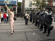 Protests outside the G8 and G20 Summits, Toronto, Canada - 26 Jun 2010