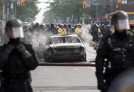 Protests outside the G8 and G20 Summits, Toronto, Canada - 26 Jun 2010