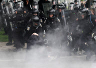 Protests outside the G8 and G20 Summits, Toronto, Canada - 26 Jun 2010