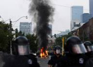 Protests outside the G8 and G20 Summits, Toronto, Canada - 26 Jun 2010