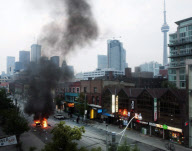 Protests outside the G8 and G20 Summits, Toronto, Canada - 26 Jun 2010