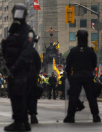 Protests outside the G8 and G20 Summits, Toronto, Canada - 26 Jun 2010