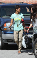 Halle Berry's shirt says conserve energy, and it's a very lovely shirt