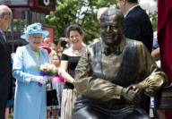 Queen Elizabeth II unveils a Oscar Peterson statue at The National Arts Centre,  Ottawa, Ontario, Canada - 30 Jun 2010