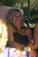 Kate Moss partying at the Billionaire Club in Porto Cervo, Sardinia, Italy - 12 Jul 2008