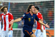Paraguay v Spain, 2010 FIFA World Cup football quarter final match, Ellis Park, Johannesburg, South Africa - 03 Jul 2010