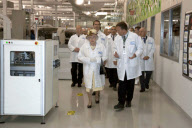 Queen Elizabeth II Visiting the Rim Factory in Waterloo Ontario, Canada - 05 Jul 2010