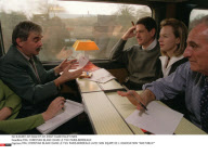 FRA: CHRISTIAN BLANC DANS LE TGV PARIS-BORDEAUX